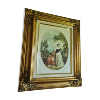 Classical painting gilded