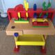 Child wooden workbench