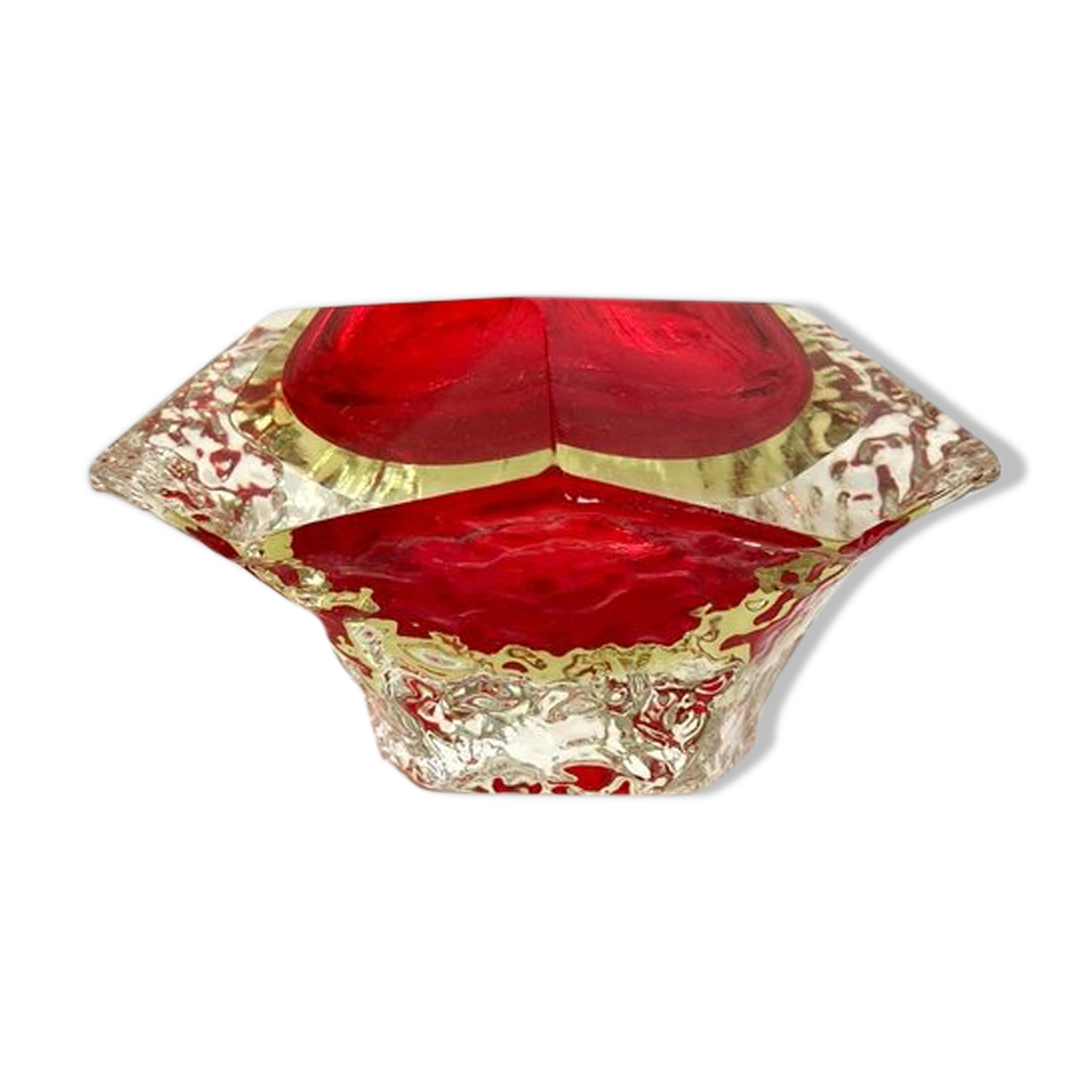 Glass ashtray by Flavio Poli for the House Murano 60'