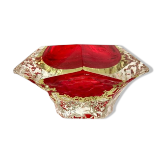 Glass ashtray by Flavio Poli for the House Murano 60'