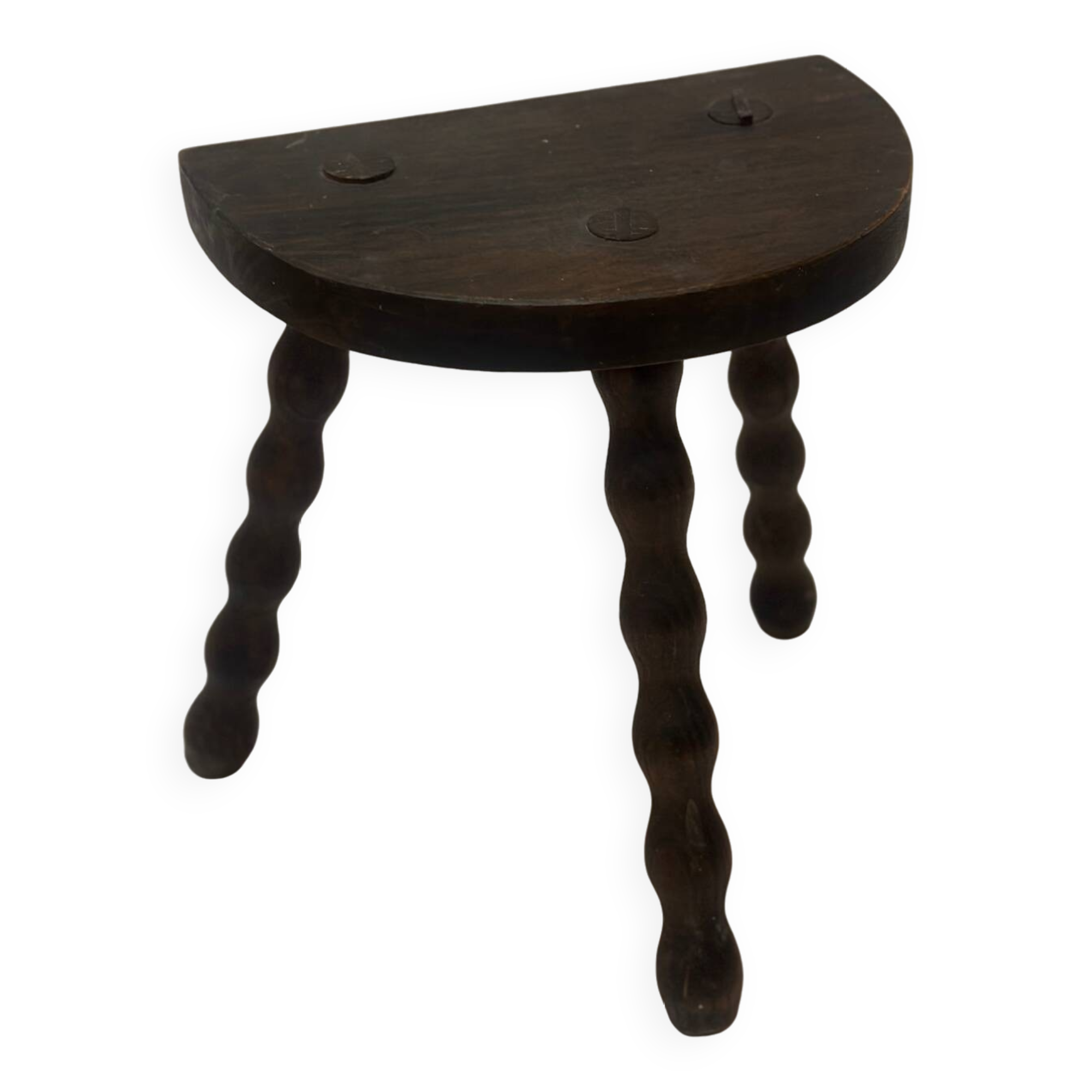 Vintage tripod stool - wooden balls