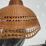 Suspension en rotin 1970