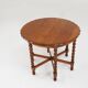 Table d'appoint en chêne massif sculptée et tournées, France, vers 1890