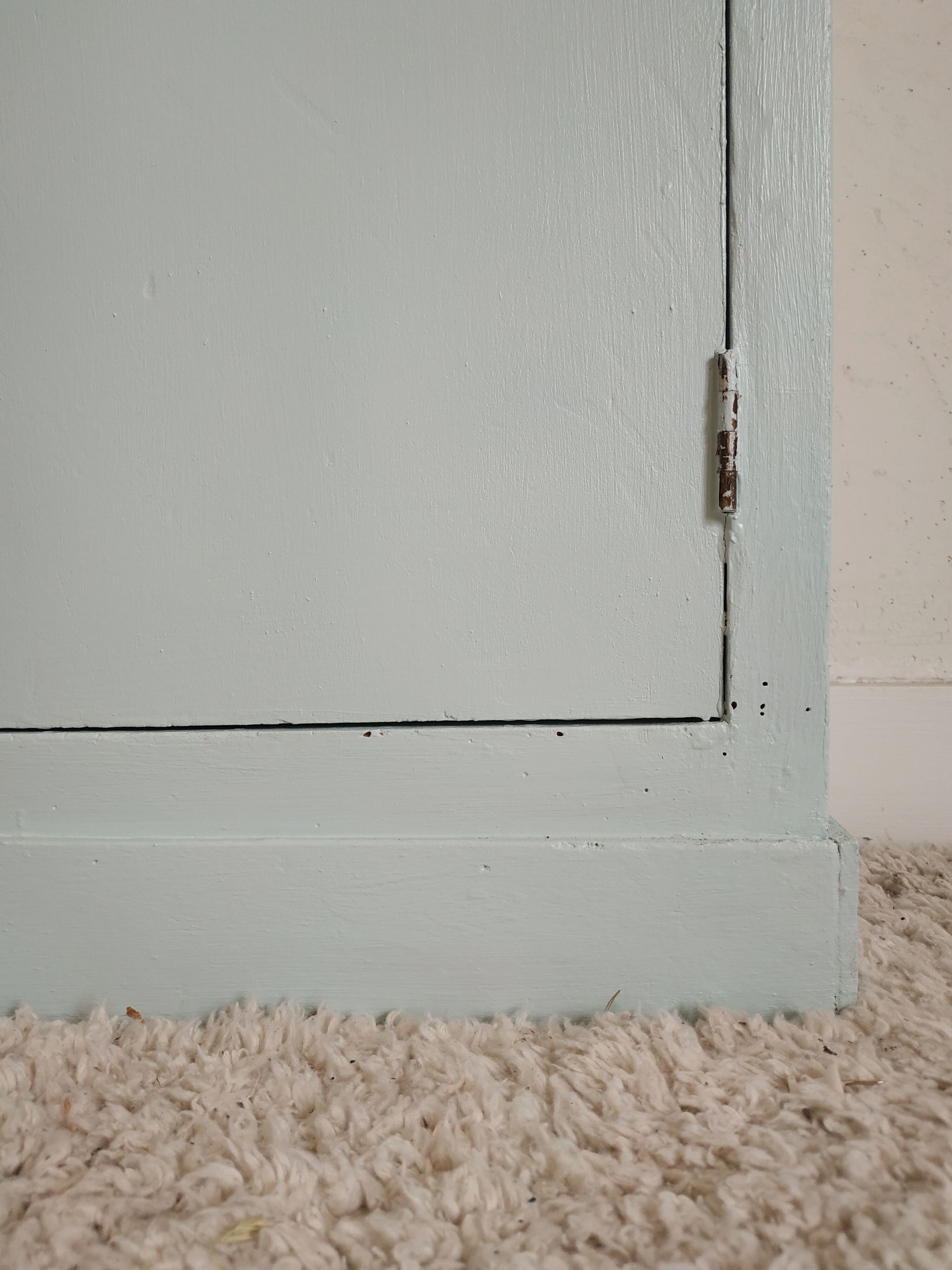 Old small green water cabinet