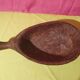 Rare folk art large old salt box carved wood