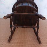 Fauteuil avec accoudoirs en bois
