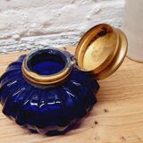 Encrier bleu cobalt