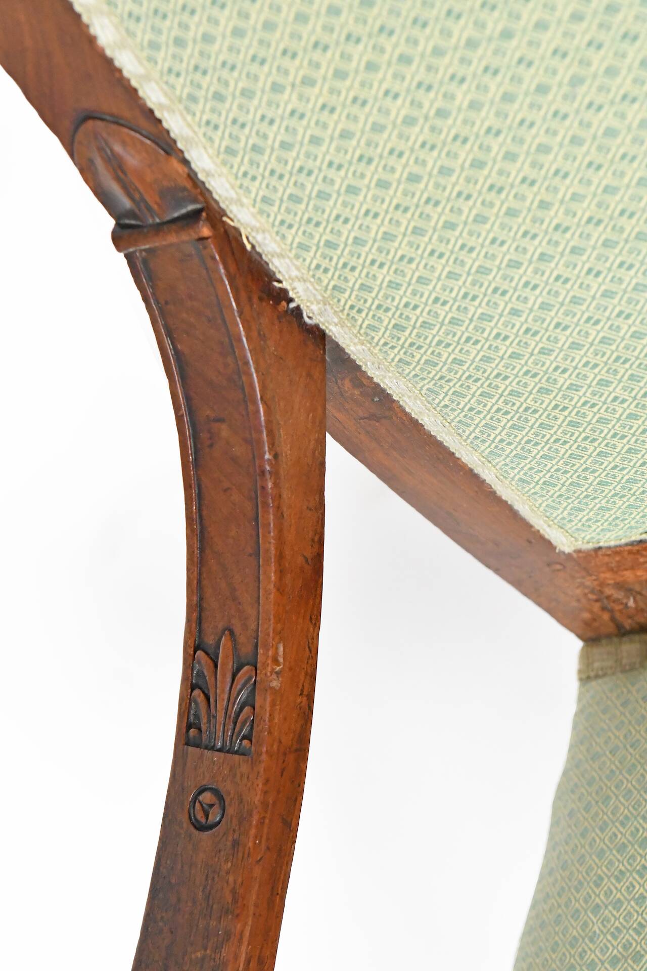 Pair of Restoration period cabriolet armchairs