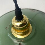 Industrial enamel pendant lamp