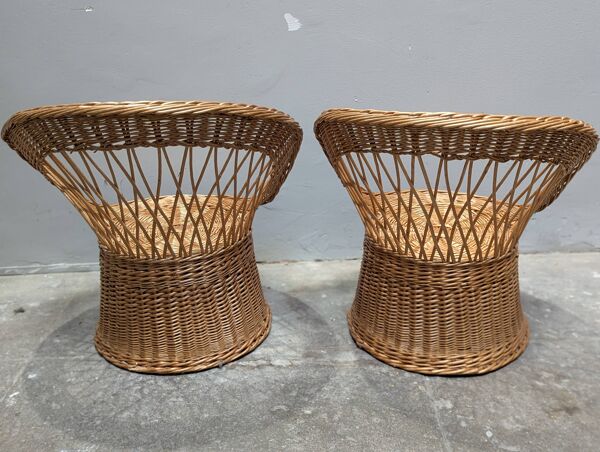 Salon en rotin 3 pieces