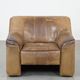70s vintage buffalo leather design armchair from De Sede model DS44