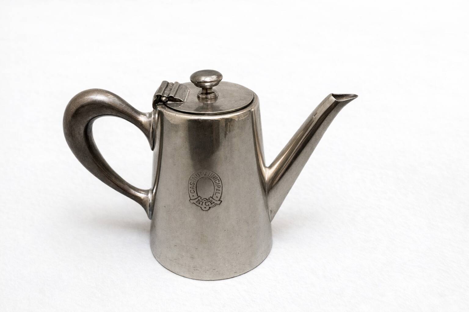 Small Silver Metal Coffee Pot Christofle - Nice Municipal Casino
