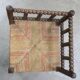 Vintage wooden coil corner chair