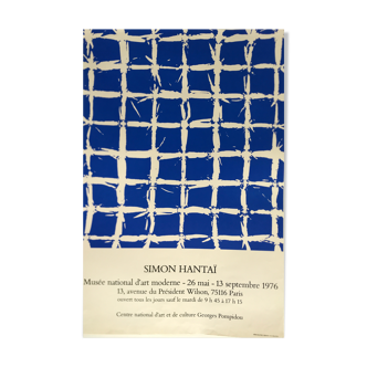 Simon HANTAÏ, Musée National d'Art Moderne, 1976. Original poster edited in silkscreen