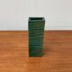 Minimalist block vase in Italian pottery from the mid-century by Bitossi, 1960s.