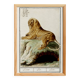 Small poster about the lion, after an old engraving from 1610.