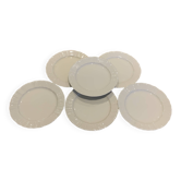 Set de 6 assiettes à dessert B&C, Limoges