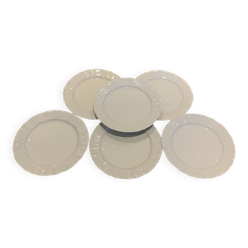 Set de 6 assiettes à dessert B&C, Limoges