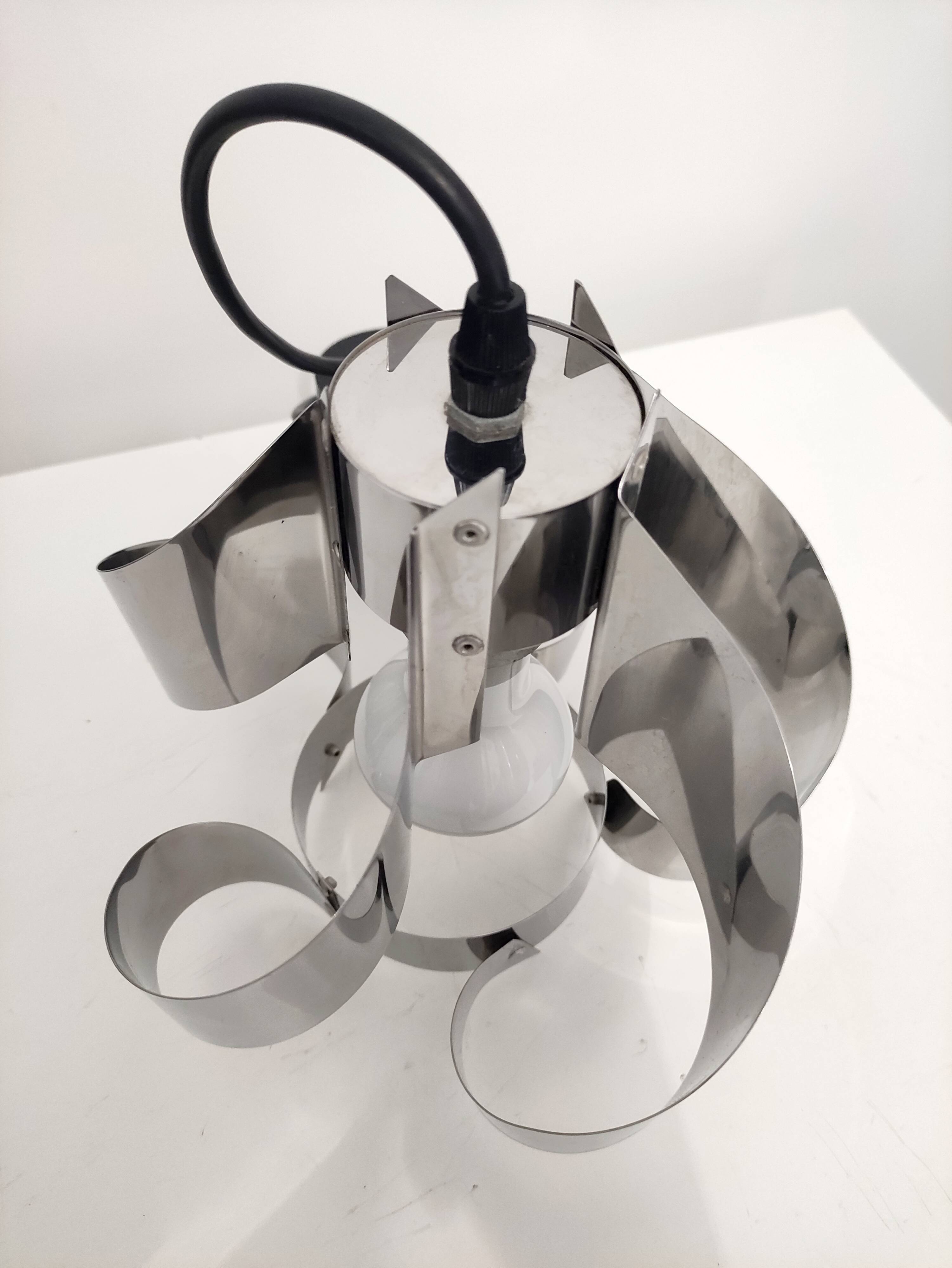 Space Age swirl pendant light