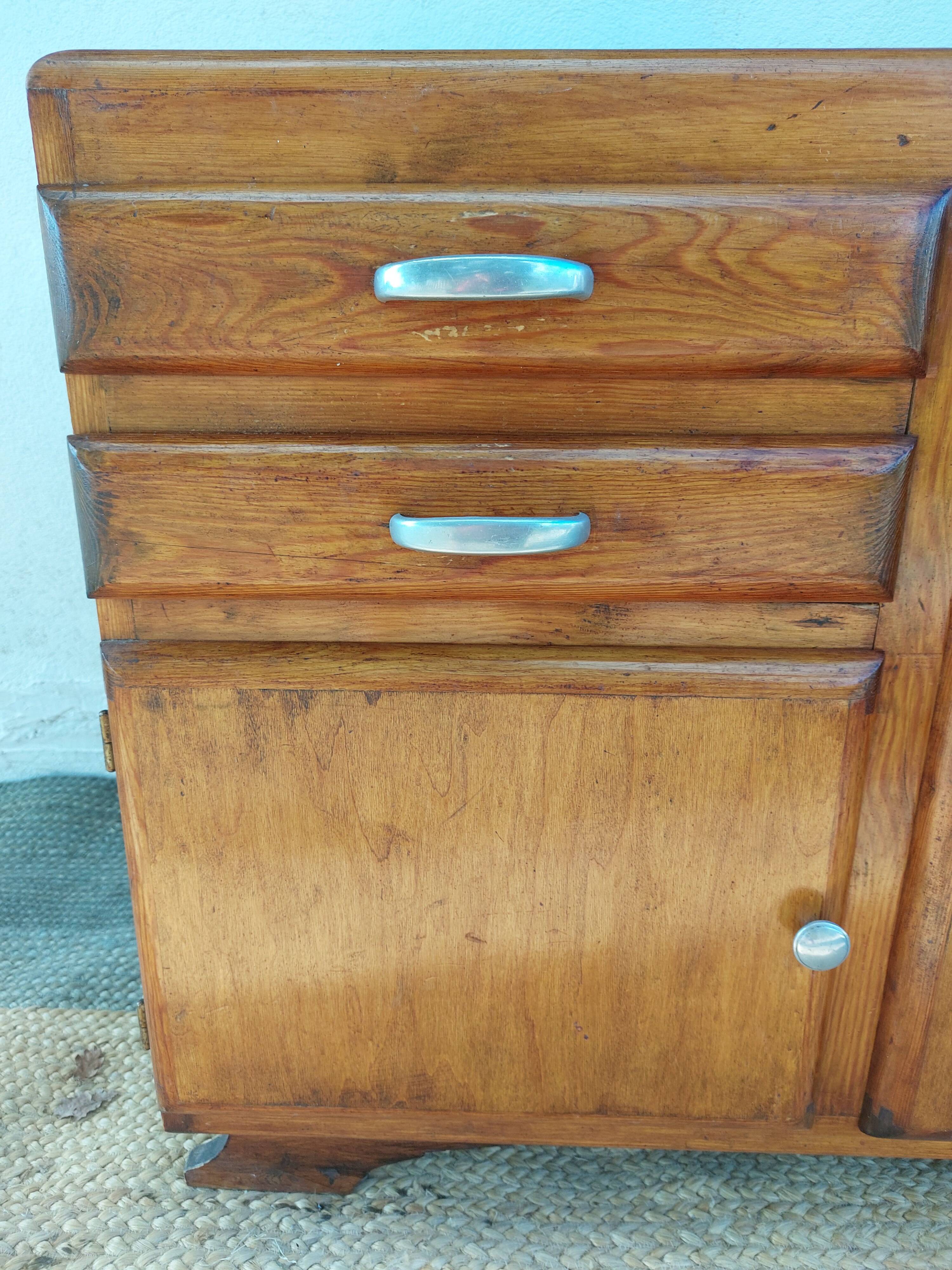 Vintage Mado sideboard with asymmetrical doors
