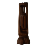 Large wooden sculpture "Woman" by Ole Wettergren, Danish modern, 1970s.