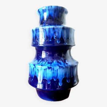 Scheurich ceramic pagoda vase, 1970