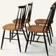 Set of 4 vintage wooden chairs, 1960s