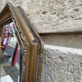 Octagonal Golden Mirror  43x68cm