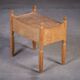 Brutalist Oak Bedside Tables attributed to Henning Kjærnulf, 1970s, Set of 2