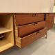 Teak and brass enfilade Modulus by William Watting for Fristho NL 1950s