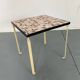 Vintage Modernist Mosaic Ceramic and Steel Side Table, 1950s