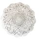Pressed glass plate in the Pineapple style by Smith Glass, 30cm