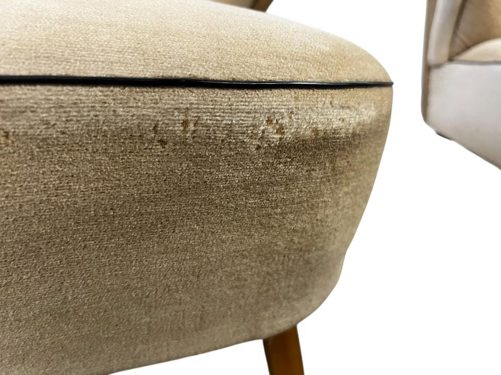 Ensemble de 2 fauteuils cocktail vintage / fauteuils / petits fauteuils