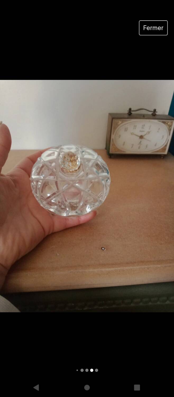 Small glass candy dish