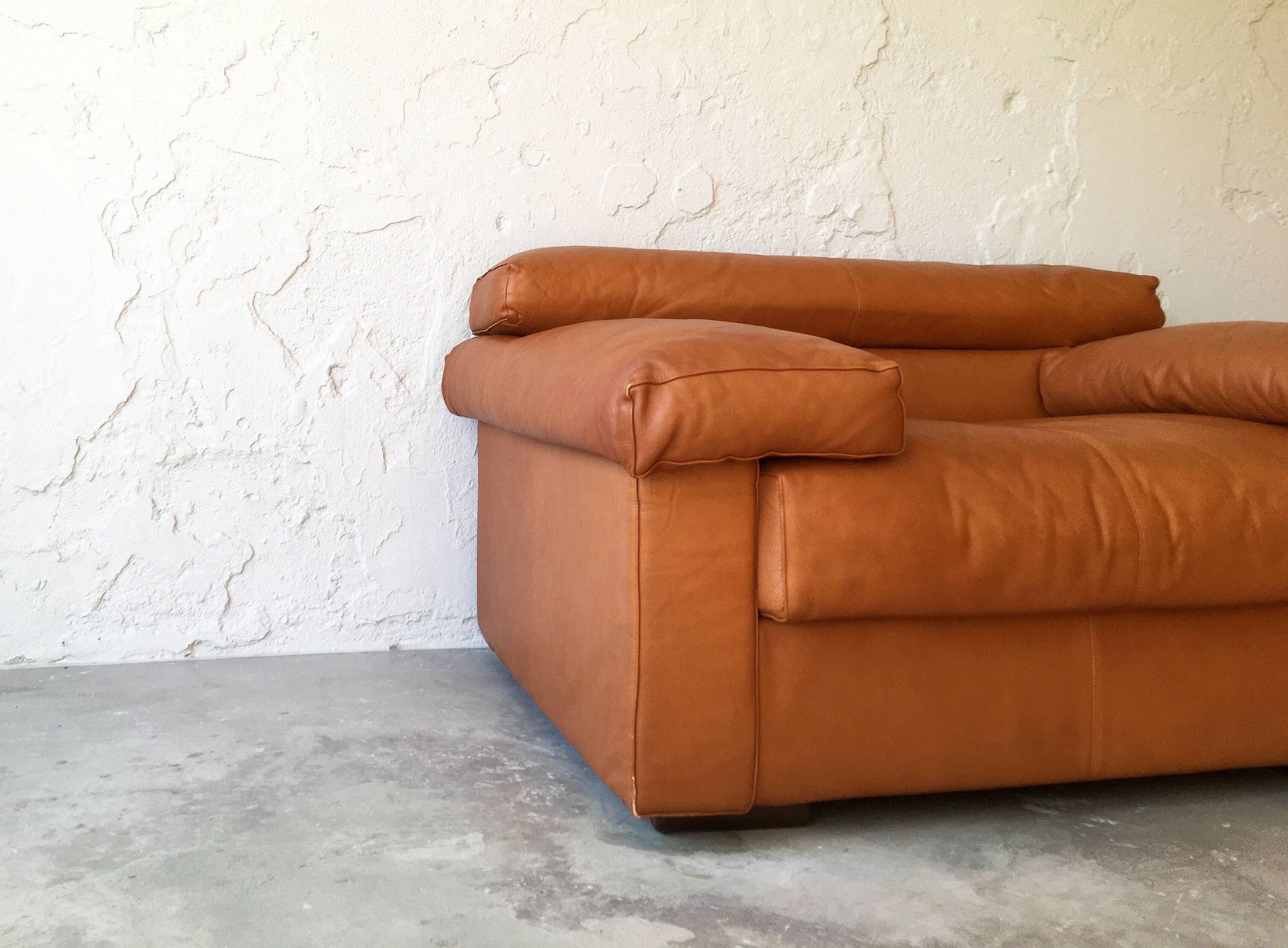 Leather armchair designed by Afra and Tobia Scarpa for B&B Italy, 1970s
