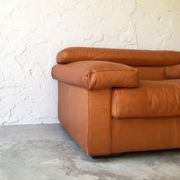 Leather armchair designed by Afra and Tobia Scarpa for B&B Italy, 1970s