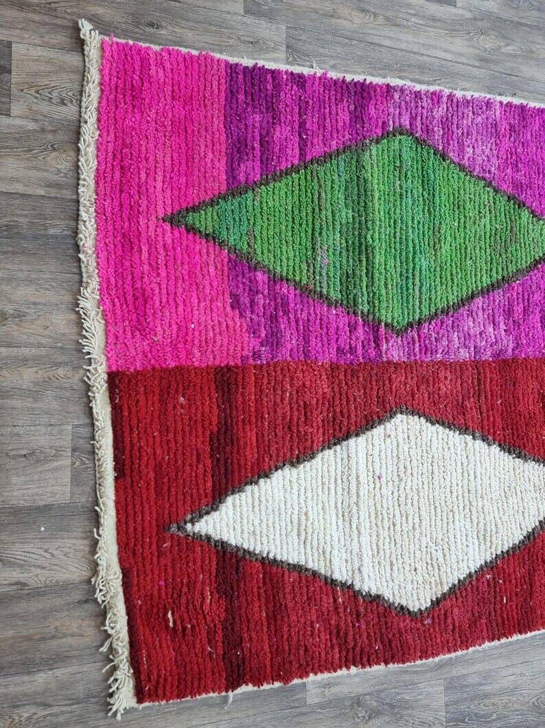 Colorful handmade rug