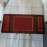 Old game table on top of leather