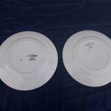 2 flat plates in Sarreguemines model Dieppe diam 20 cm