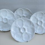 Porcelain oyster plate – set of 4
