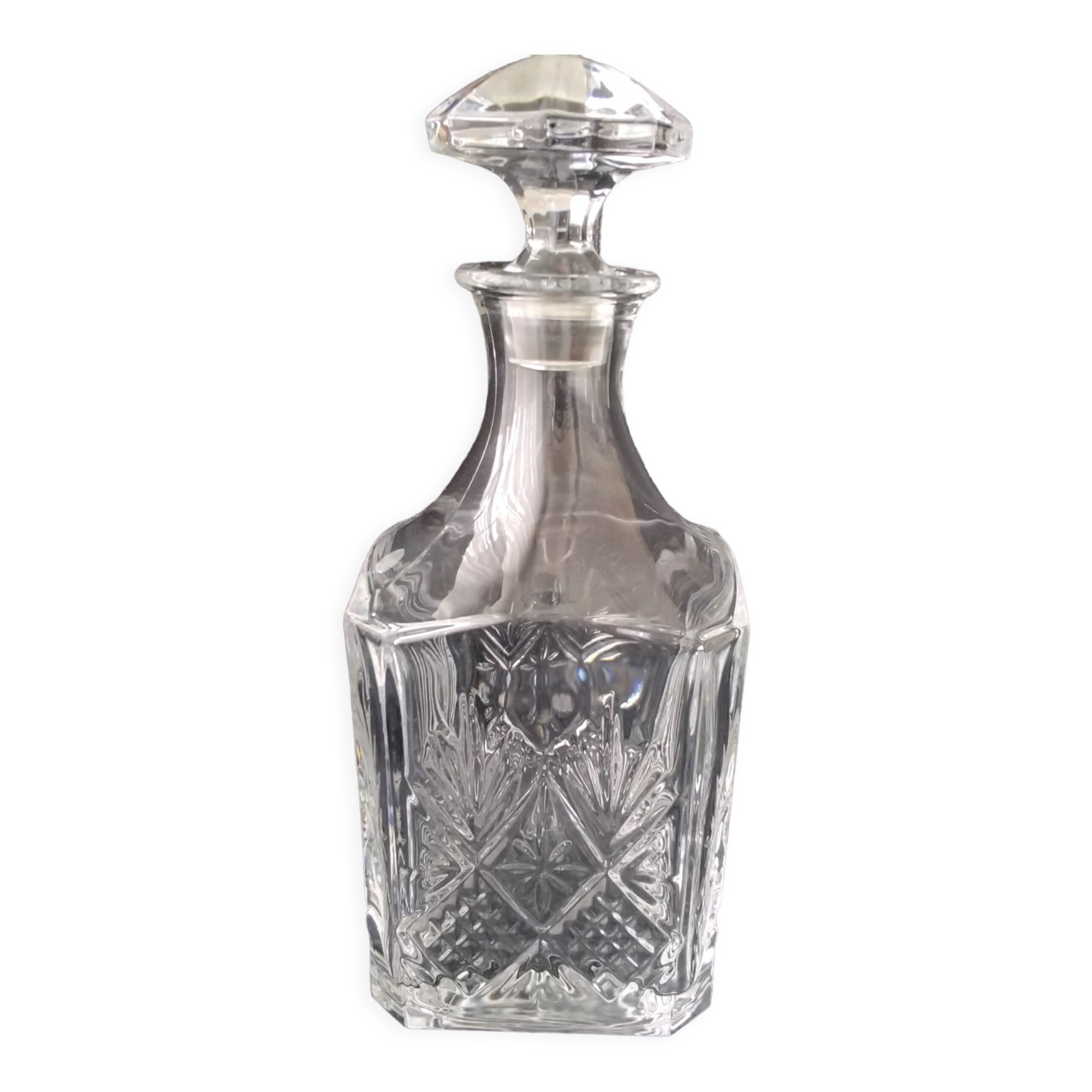 Arques crystal whisky decanter Fontenay model in its original box