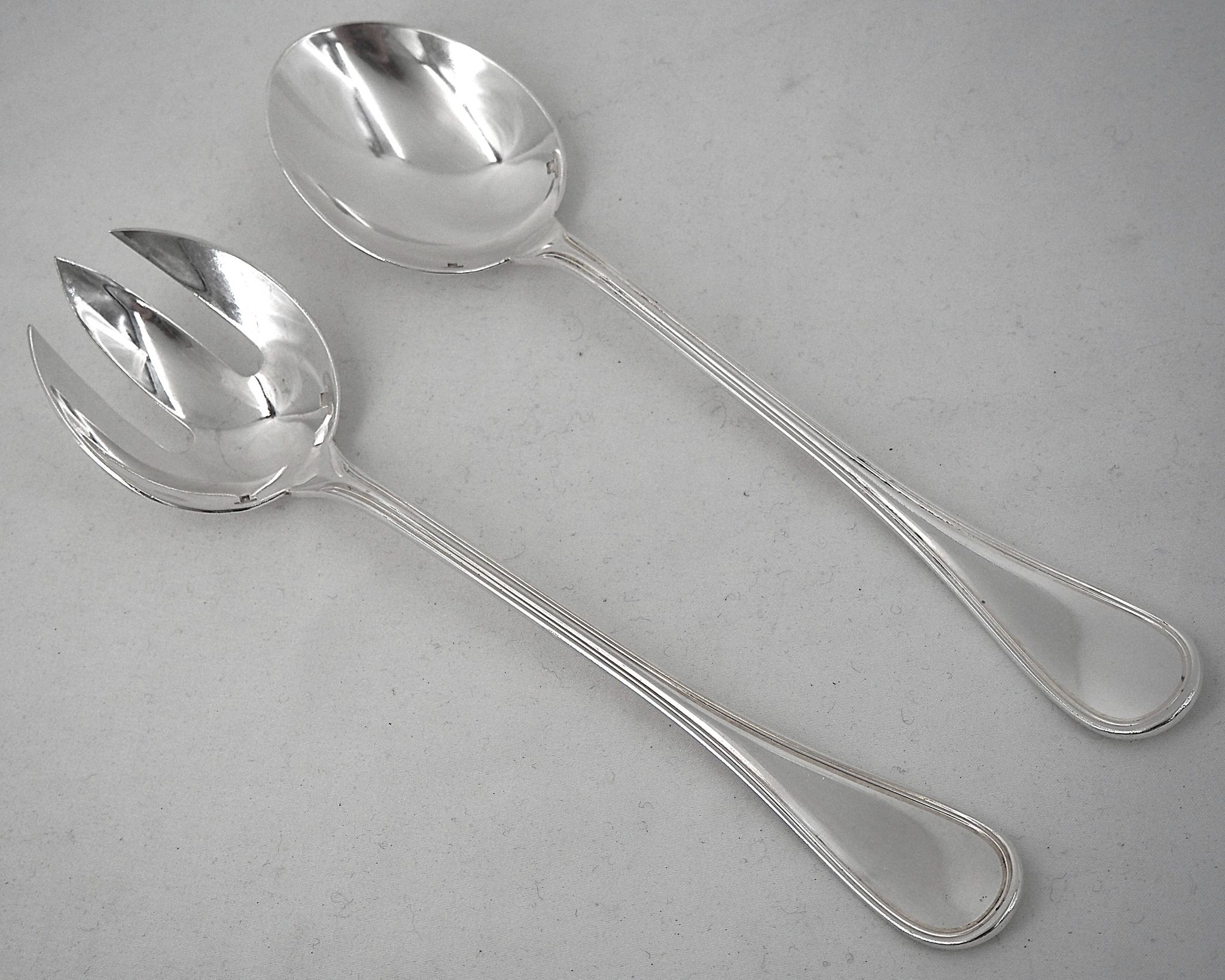 Christofle Albi lot of 7 pieces serving dish salad server cake slice sugar tongs
