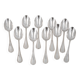 Christofle Albi, 10 tea, coffee, dessert spoons, 13.5 cm, in silver-plated metal.
