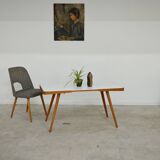 Table basse opaxit blanc par Jiri Jiroutek pour Cesky Nabytek 1960