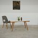 White opaxit coffee table by Jiri Jiroutek for Cesky Nabytek 1960