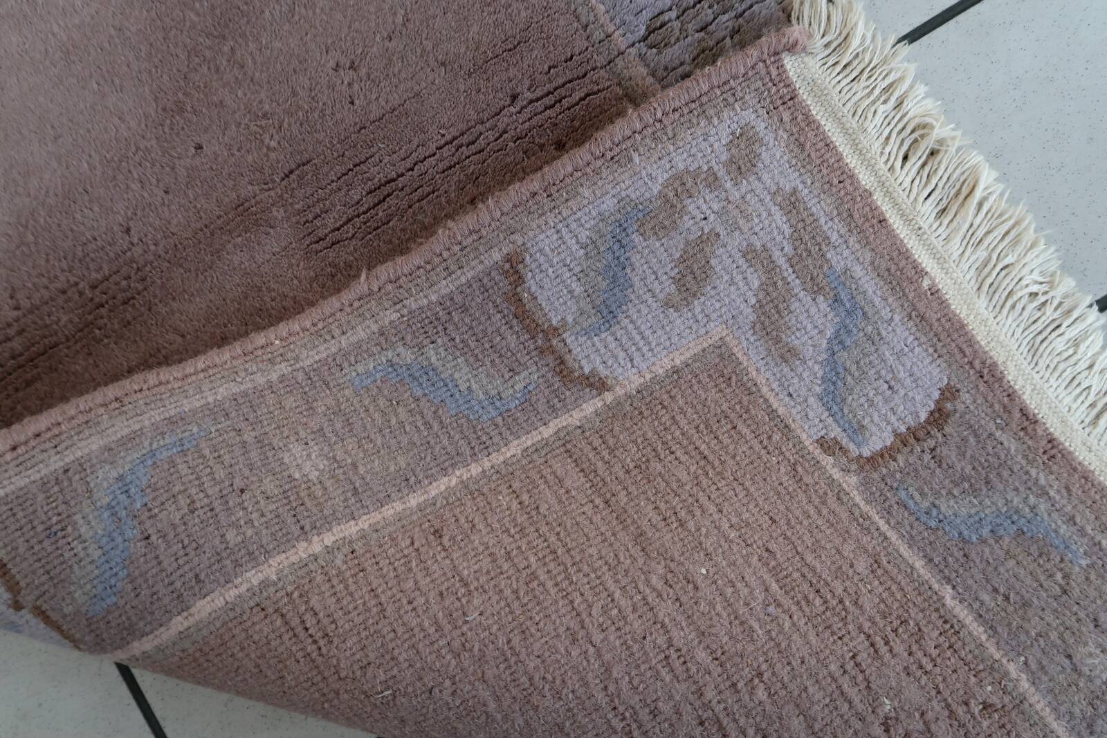 Tapis Vintage Khaden Tibétain en Laine (71cm x 141cm), Années 1970