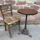Metal terrace pedestal table garden bistro art deco paris, 60s