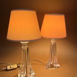 daum nancy france lamps signed pair