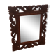 Old mirror carved wooden frame
