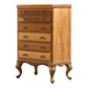 Vintage Danish 1967 Highboy 6 Drawer Dresser in Oak